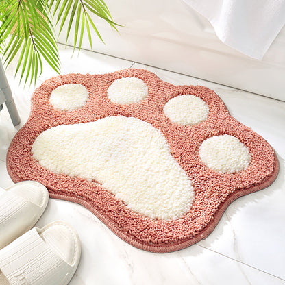 Paw Perfect: Cute Anti-Slip Paw-Shaped Bathroom Mat