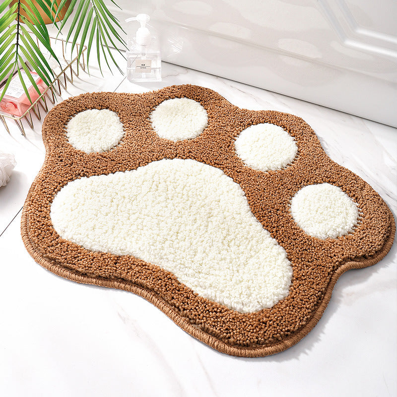 Paw Perfect: Cute Anti-Slip Paw-Shaped Bathroom Mat