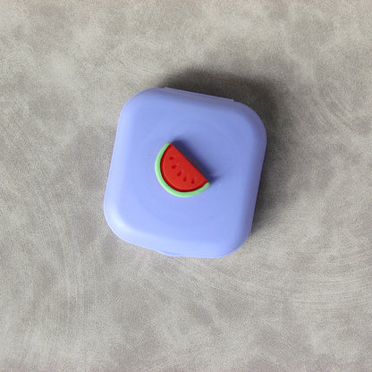 Fruity Peeks: Adorable Fruit-Themed Contact Lens Cases