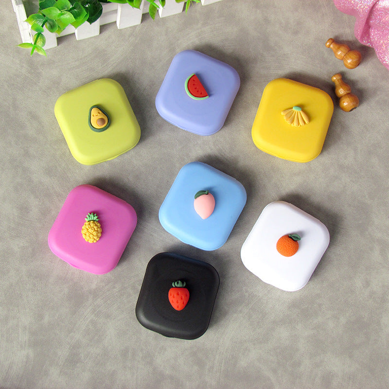 Fruity Peeks: Adorable Fruit-Themed Contact Lens Cases