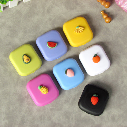 Fruity Peeks: Adorable Fruit-Themed Contact Lens Cases