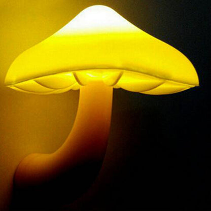 Mushroom Magic: LED Wall Socket Sensor Night Light