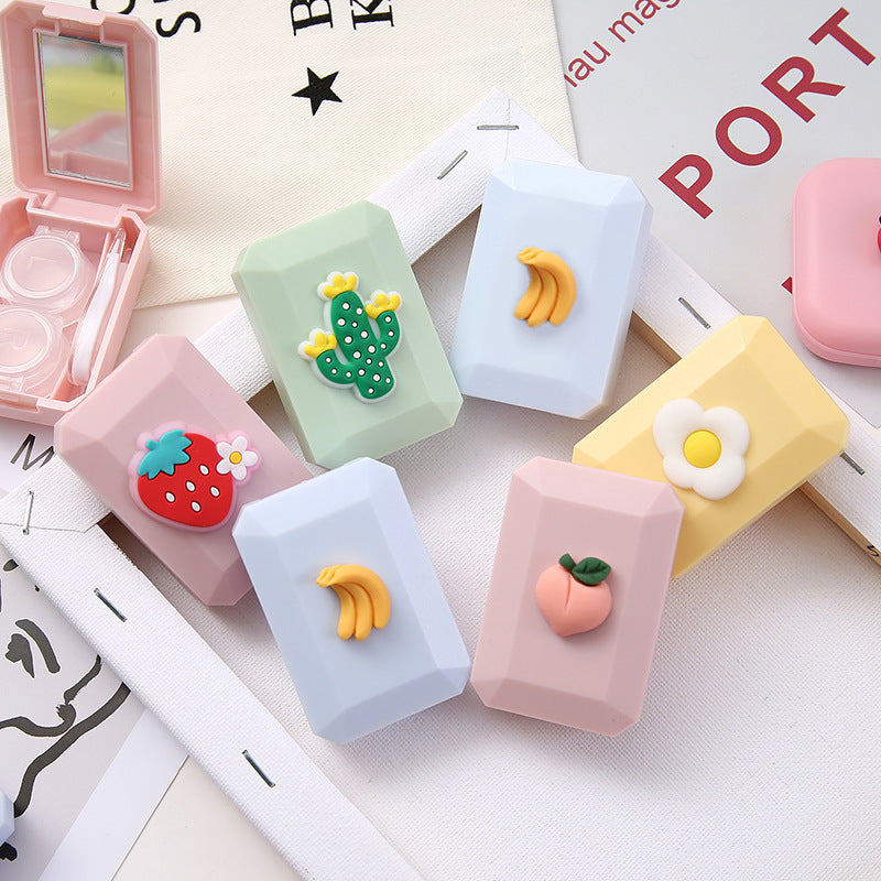 Adorable Eye Buddies: Colorful Cartoon Contact Lens Cases