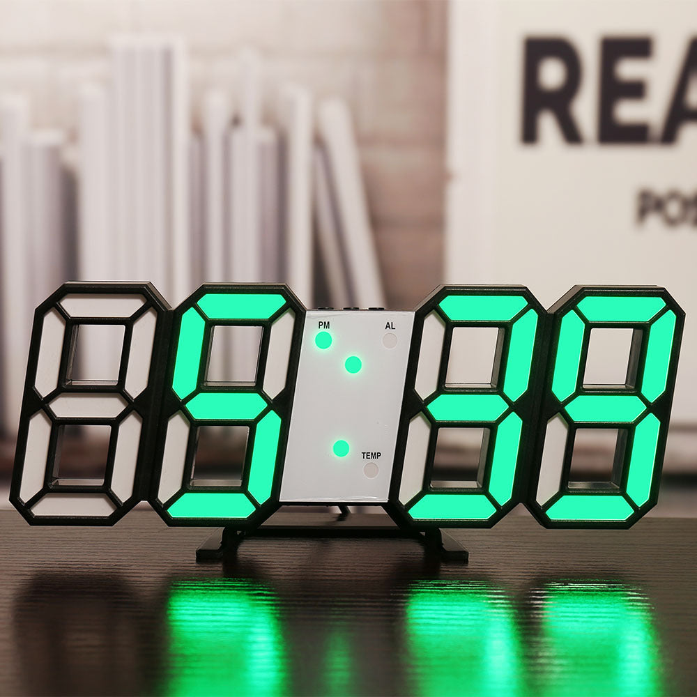 Time in Style: Three-Dimensional Digital Clock with Bedside Alarm