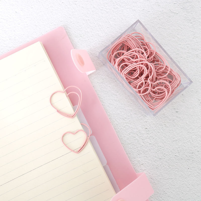 Heartfelt Clippings: Whimsical Love-Themed 30 Boxed Paper Clips