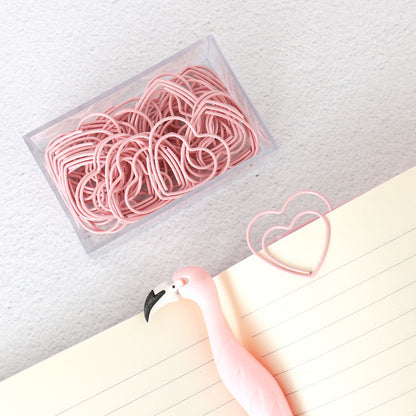 Heartfelt Clippings: Whimsical Love-Themed 30 Boxed Paper Clips