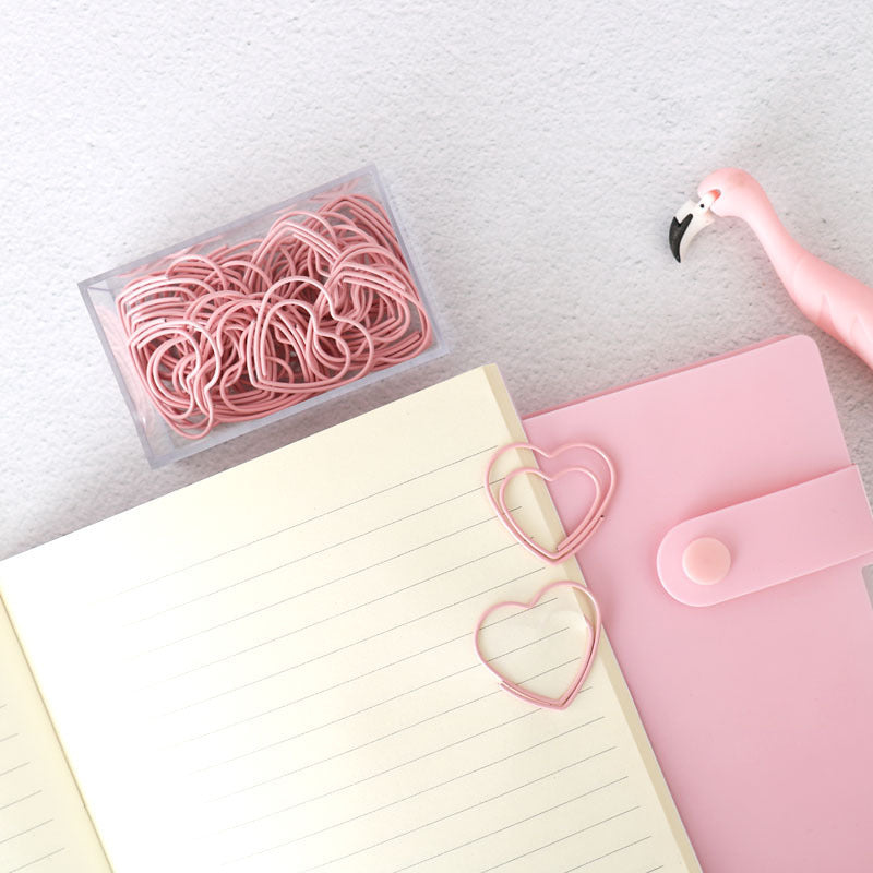 Heartfelt Clippings: Whimsical Love-Themed 30 Boxed Paper Clips