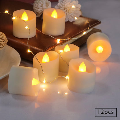 Cozy Flicker: Small LED Candle Light with Warm White Timer