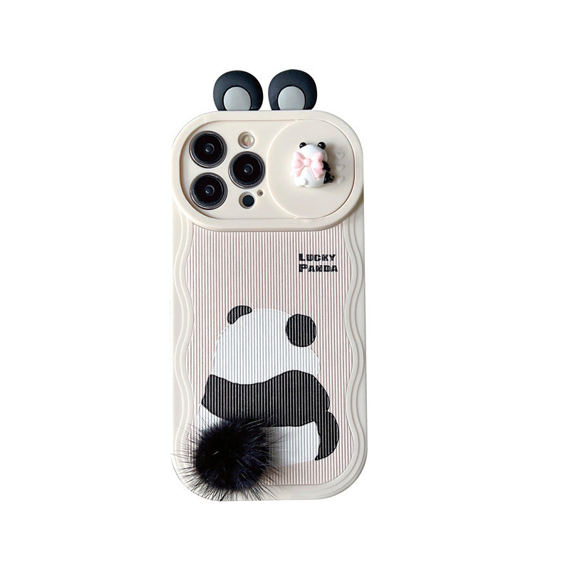 Panda Pal: Furry Cute Phone Case for Ultimate Protection