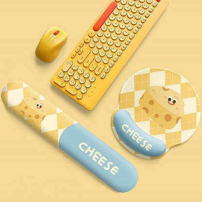 Cheesy Grid: Mouse Pad with Keyboard Hand Rest