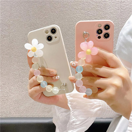 Blooming Bands: Korean-Inspired Floral Bracelet Phone Case