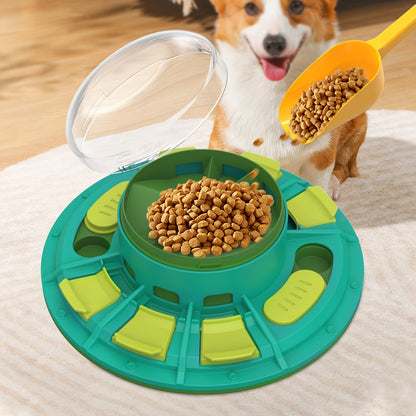 Paw Puzzle Feeder: Interactive Slow Feeder Bowl for Pets