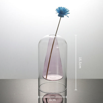 Double Delight: Modern Glass Vase