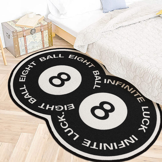 Cue Up Comfort: Eight Ball Pool Series Bedroom Carpet