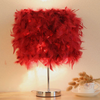 Feathered Whispers: Cute Feather Bedroom Night Light