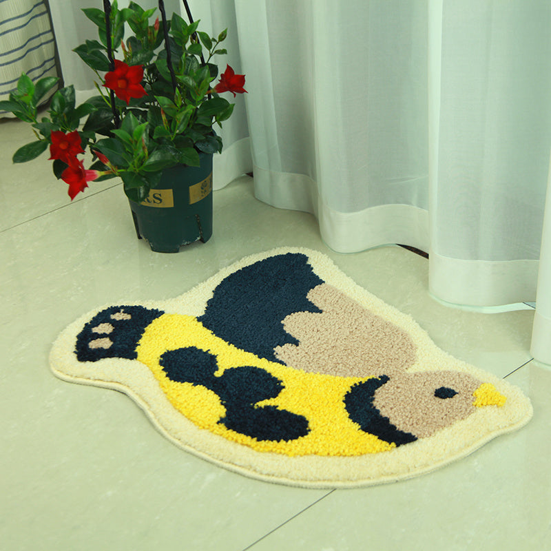 Soft Steps: Suede Cartoon Absorbent Non-Slip Bathroom Mat