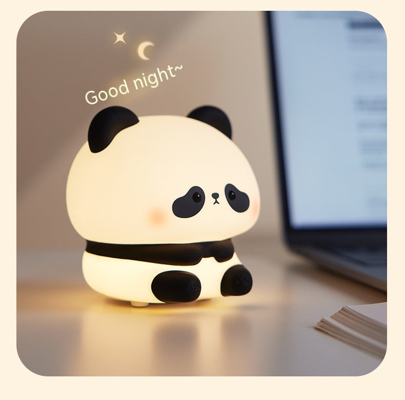 Panda Play: Adorable LED Silicone Night Light