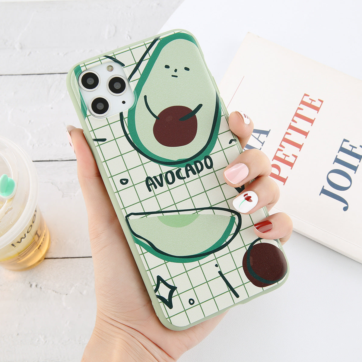 Cartoon Avocado Protective Phone Case