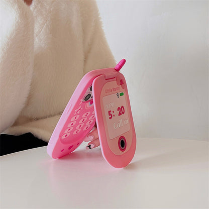 Sweet Talk: Pink Retro Flip Phone Style Case