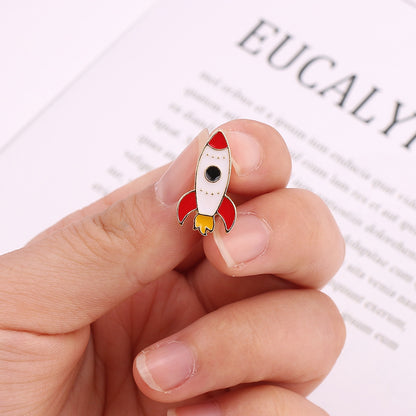 Fashion Multicolor Rocket Brooch Coat Accessories