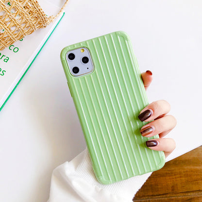 Jet Set Style: Suitcase Design Solid Color Phone Case