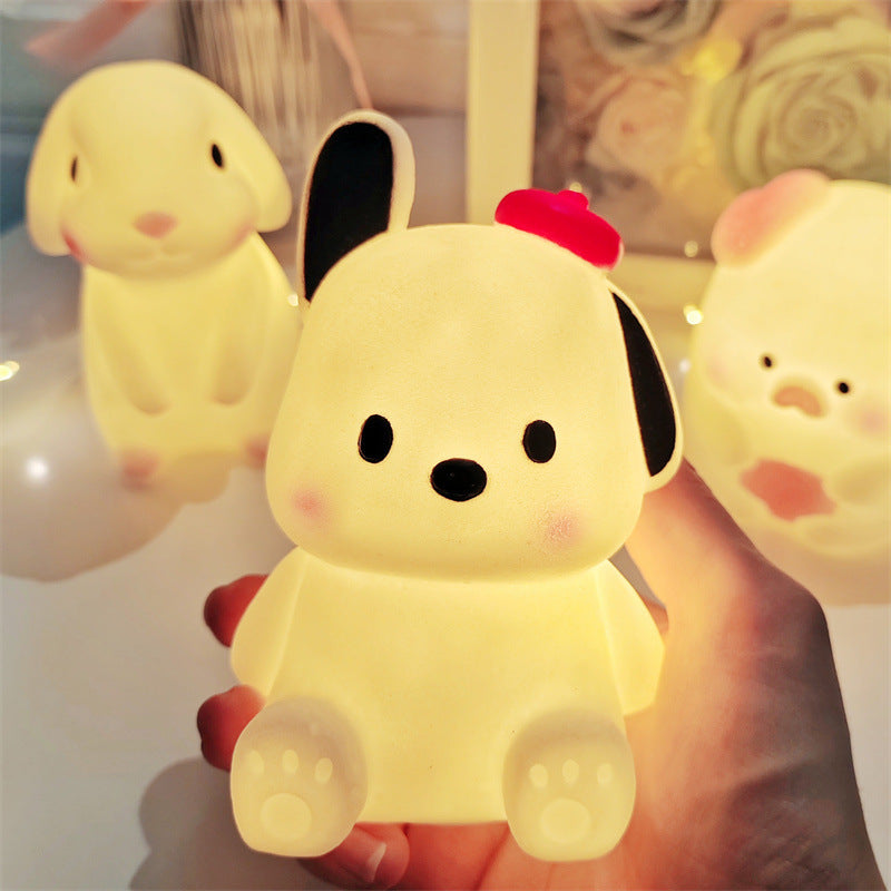 Night Market Shine: Cartoon Luminous Small LED Lamp