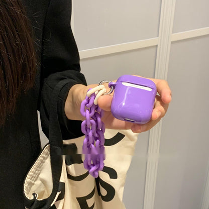 Color Pop: Vivid AirPods Cover with Stylish Chain