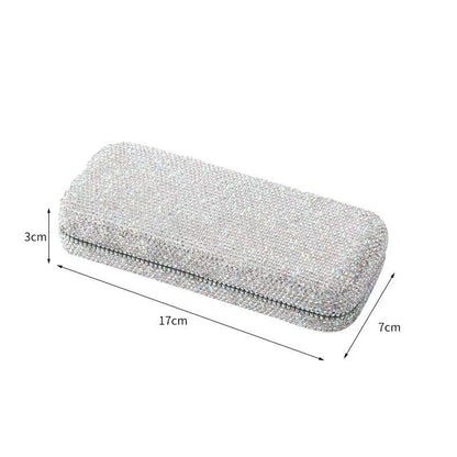 Sparkle Spectacle: Rhinestone-Encrusted Eyeglasses Case