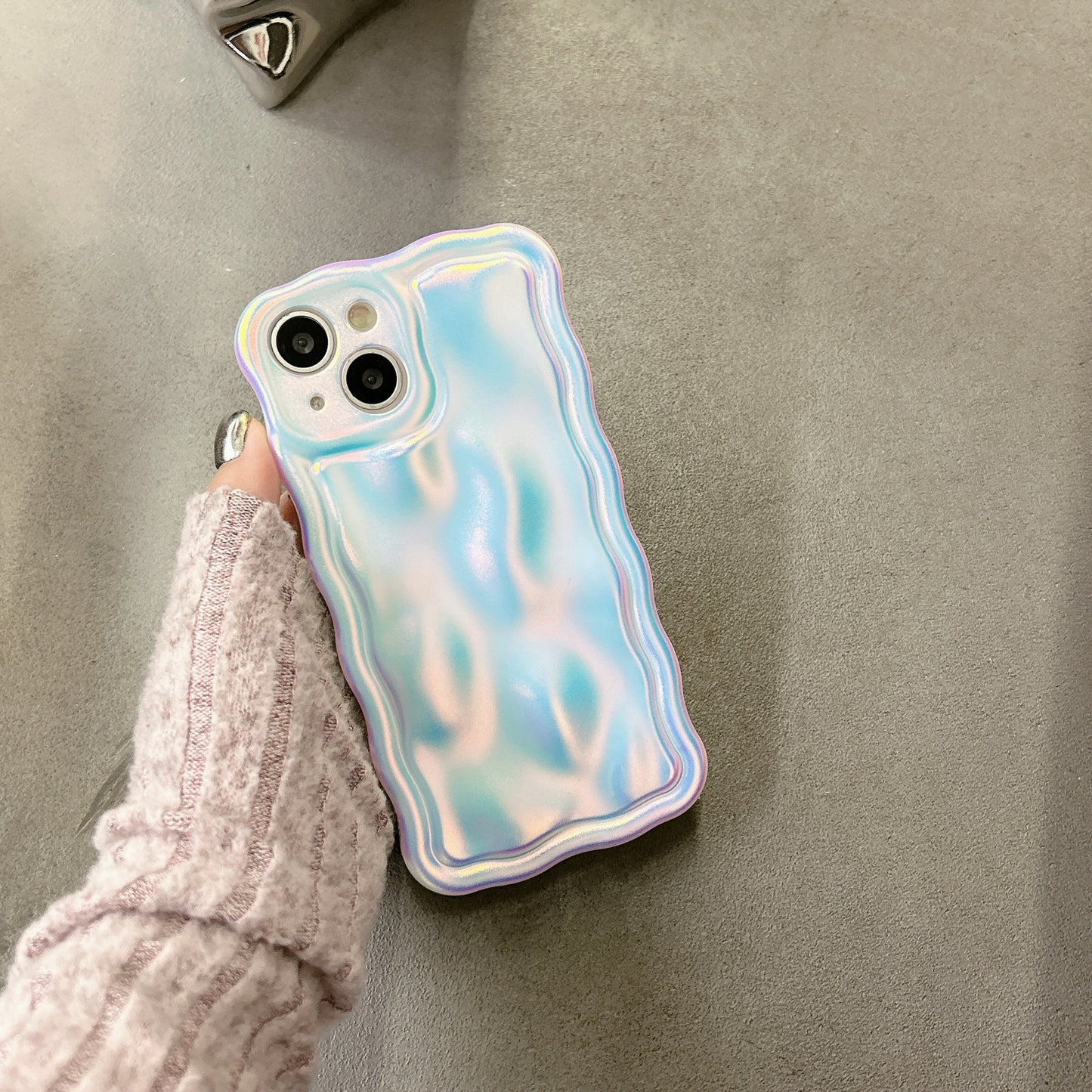 Laser Luxe: Wave Edge Silicone Phone Case