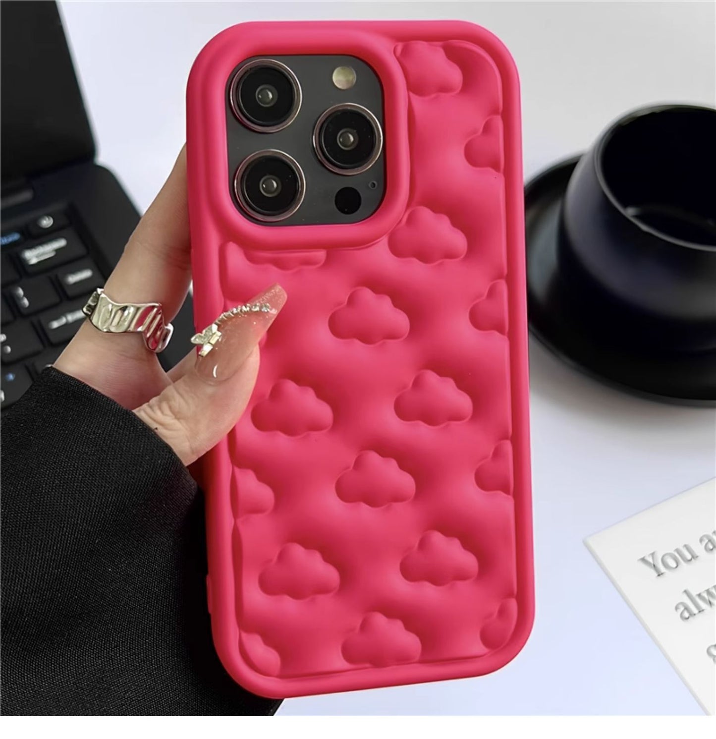 Sky High: Three-Dimensional Cloud Phone Case