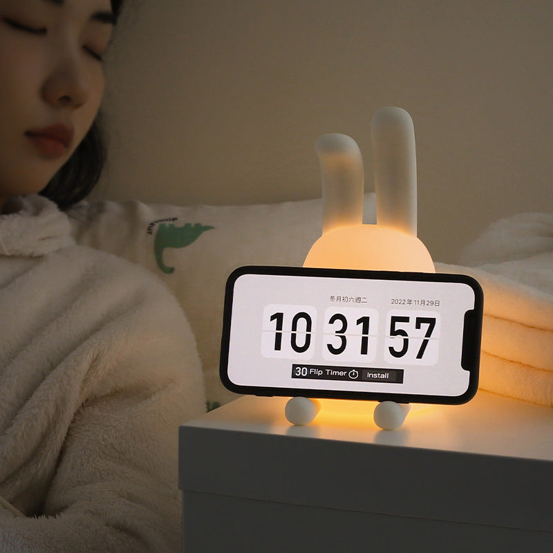 Bunny Bliss: Dimmable Cute Rabbit LED Mood Light