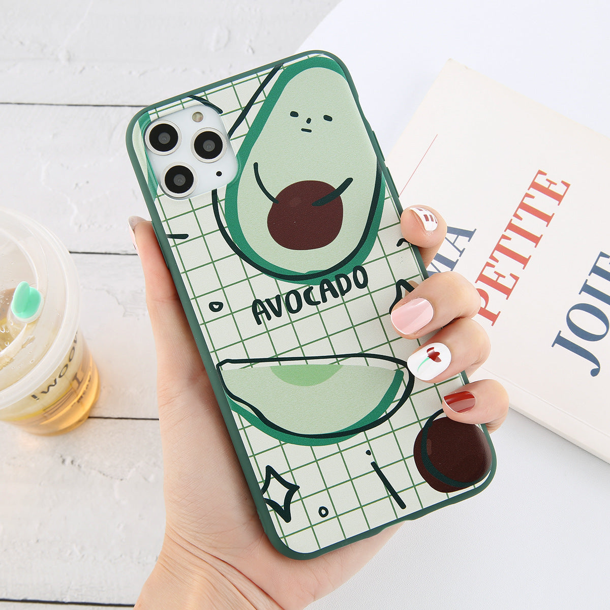 Cartoon Avocado Protective Phone Case