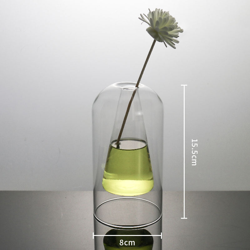 Double Delight: Modern Glass Vase