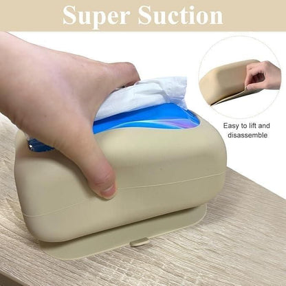 Grip & Go: Suction Cup Tissue Box