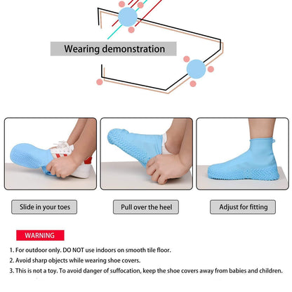 Step Guard: Silicone Reusable Anti-Skid Waterproof Shoe Covers