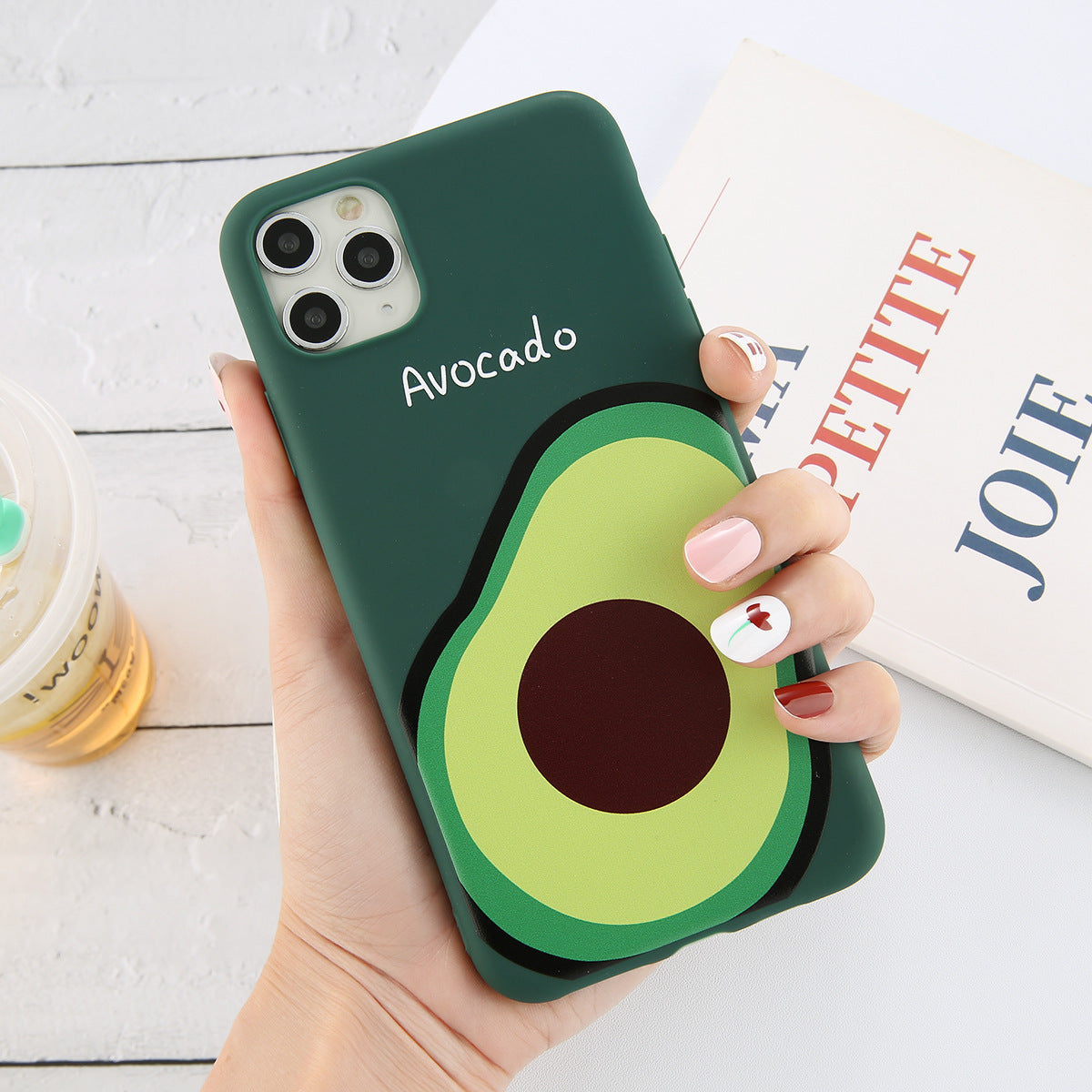 Cartoon Avocado Protective Phone Case