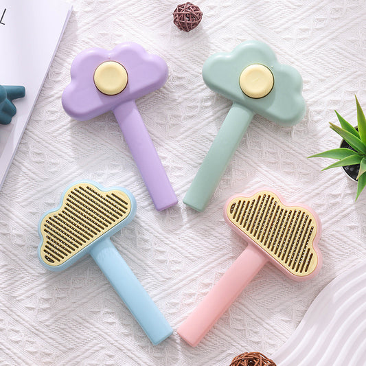 Fluffy Cloud: Self-Cleaning Needle Pet Comb for Effortless Grooming