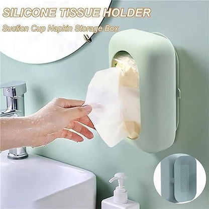 Grip & Go: Suction Cup Tissue Box