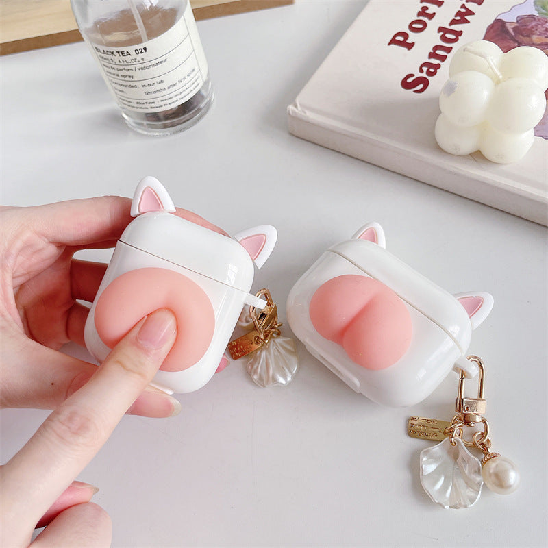 Cheeky Squeeze: Stress-Relieving Butt AirPods Case