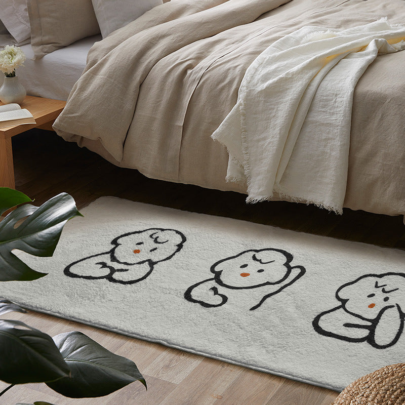 Chic Charm: Fashionable Cartoon Cute Modern Minimalist Floor Mat