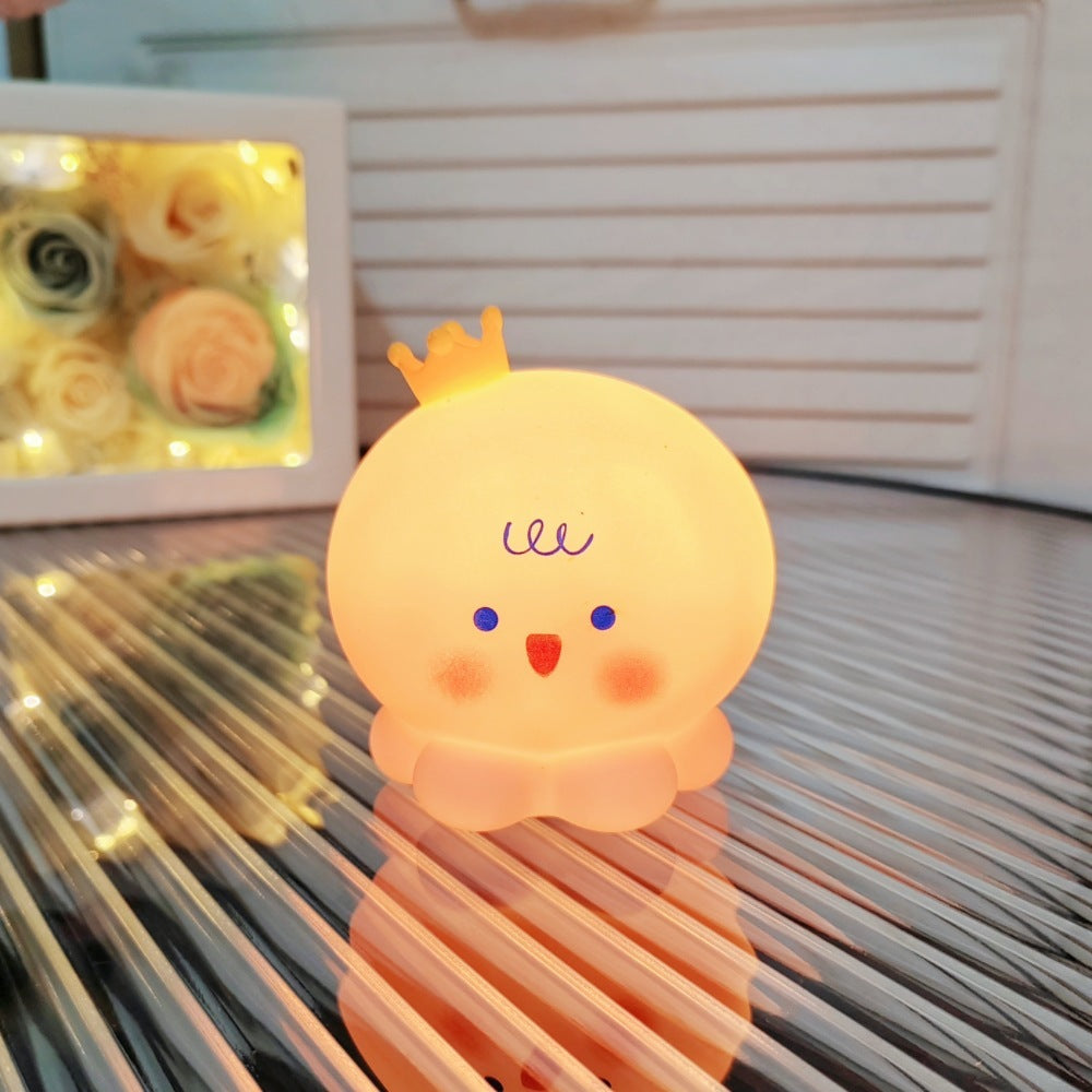 Night Market Shine: Cartoon Luminous Small LED Lamp