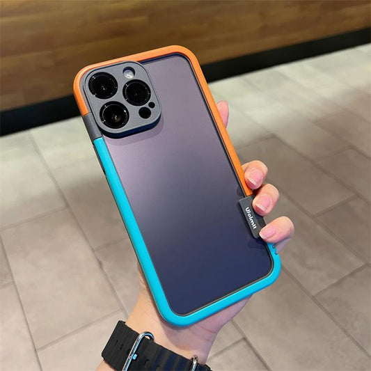 Dual Tone Guard: Contrast Color Frame Silicone Phone Case