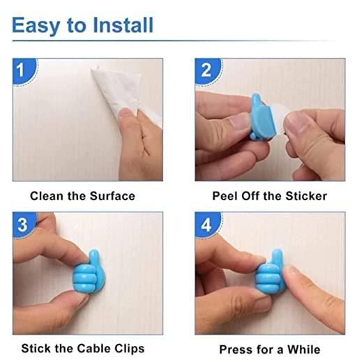 Helping Hands: Tiny Thumb-Up Multipurpose Holder (Pack of 10)