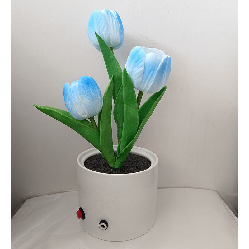 Tulip Twilight: LED Flower Night Light for Romantic Home Decor