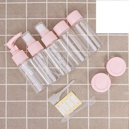 Jet Set Beauty: Portable Travel Cosmetic Bottles (Pack of 7)