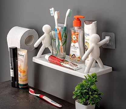 Buddy Shelf: Cute Wall Hanging Bathroom Storage Rack