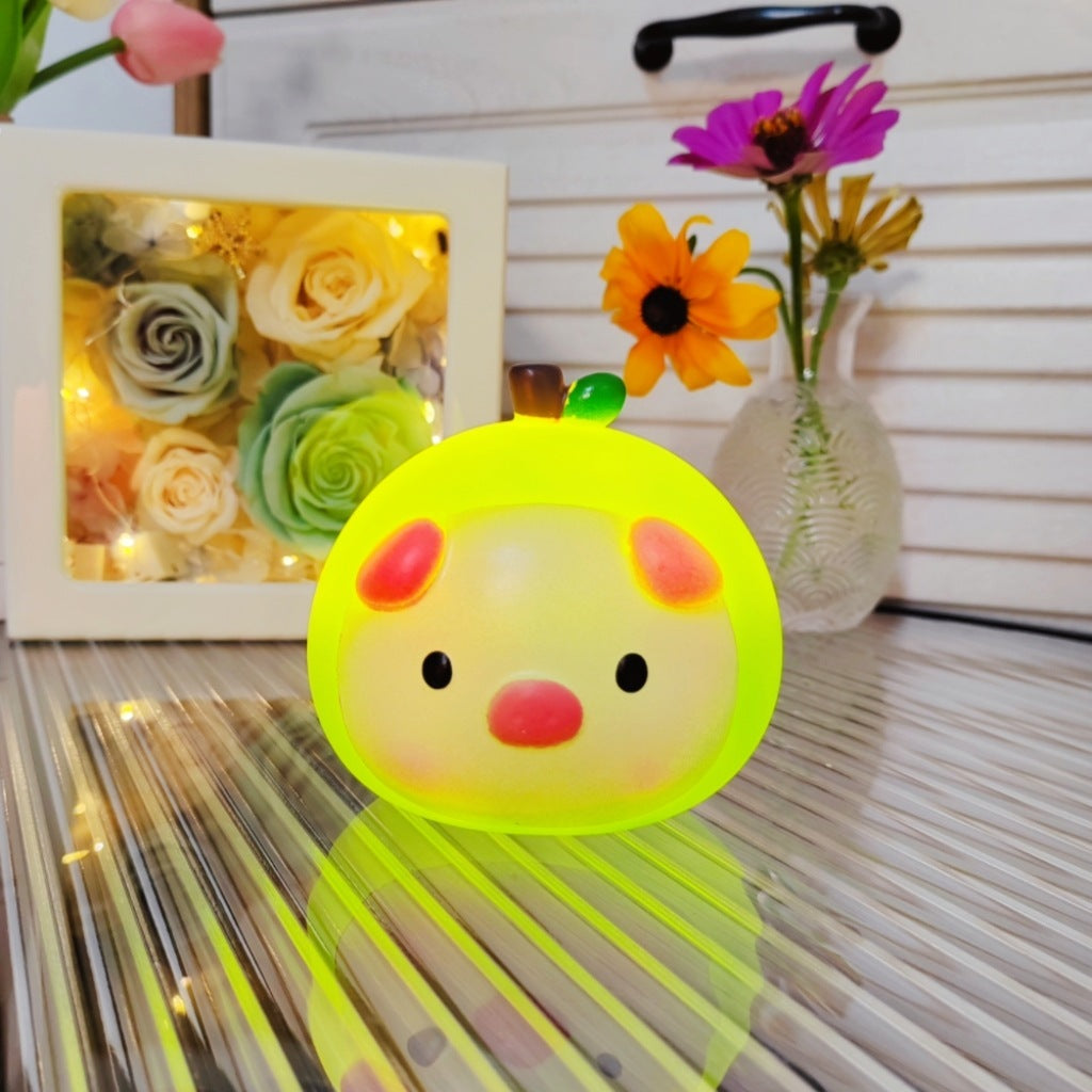 Night Market Shine: Cartoon Luminous Small LED Lamp