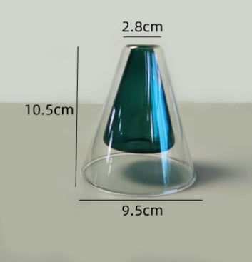 Double Delight: Modern Glass Vase