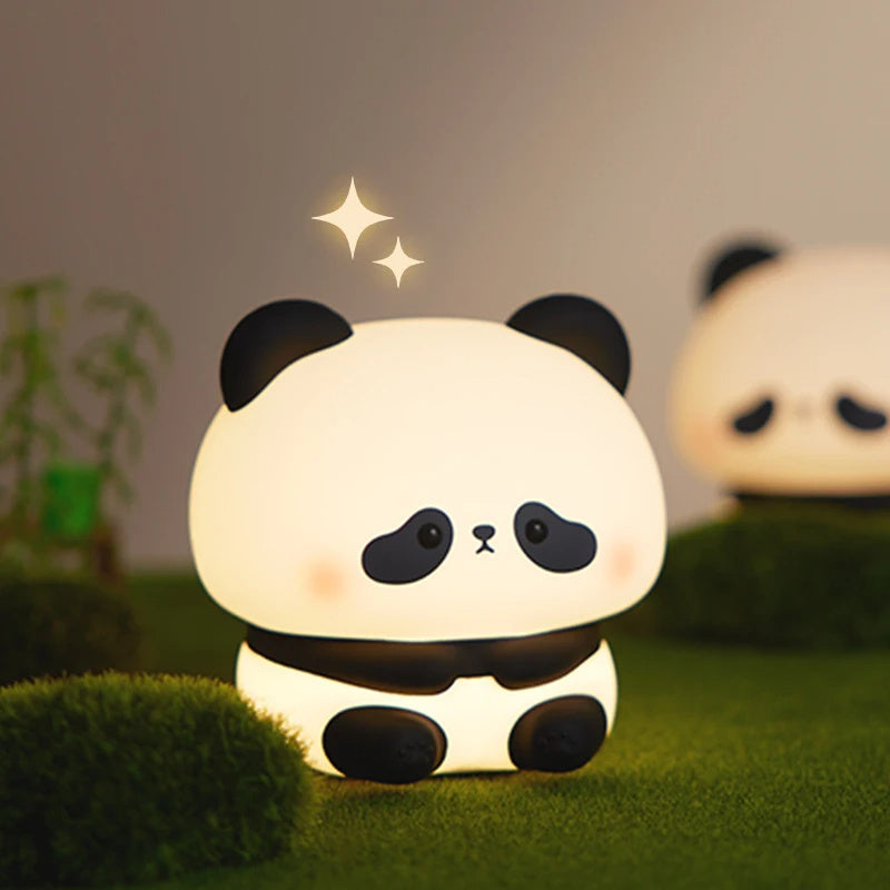 Panda Play: Adorable LED Silicone Night Light