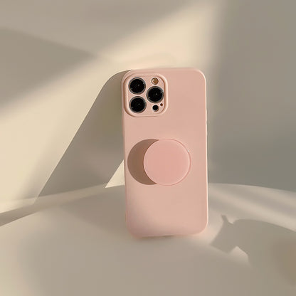 Minimalist Stand: Solid Color Bracket Phone Case